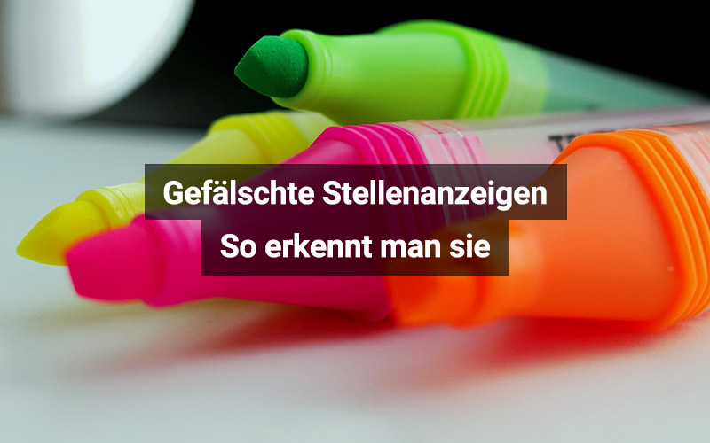Gefälschte Stellenanzeigen erkennen