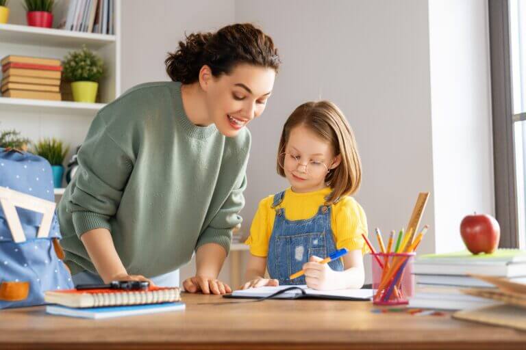 Girl Doing Homework