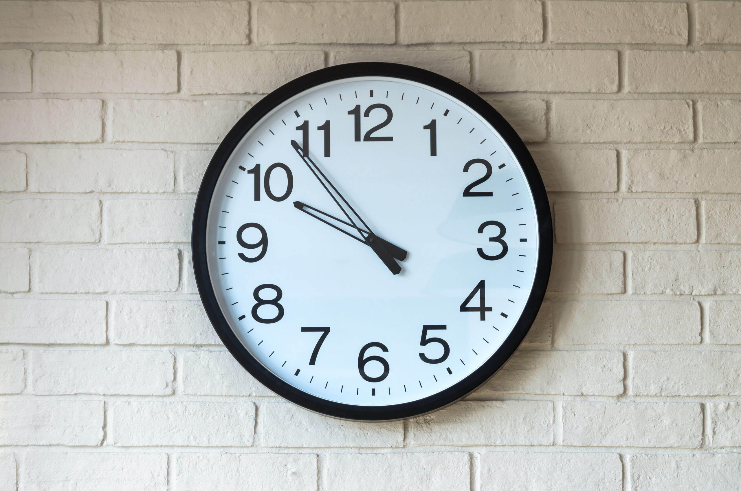 Clock On Brick Wall
