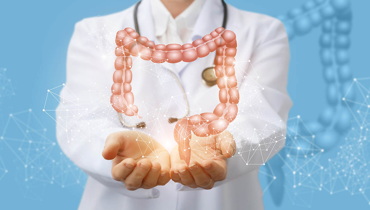 Doctor,Supports,The,Colon,Of,A,Person,.,Concept,Digestive