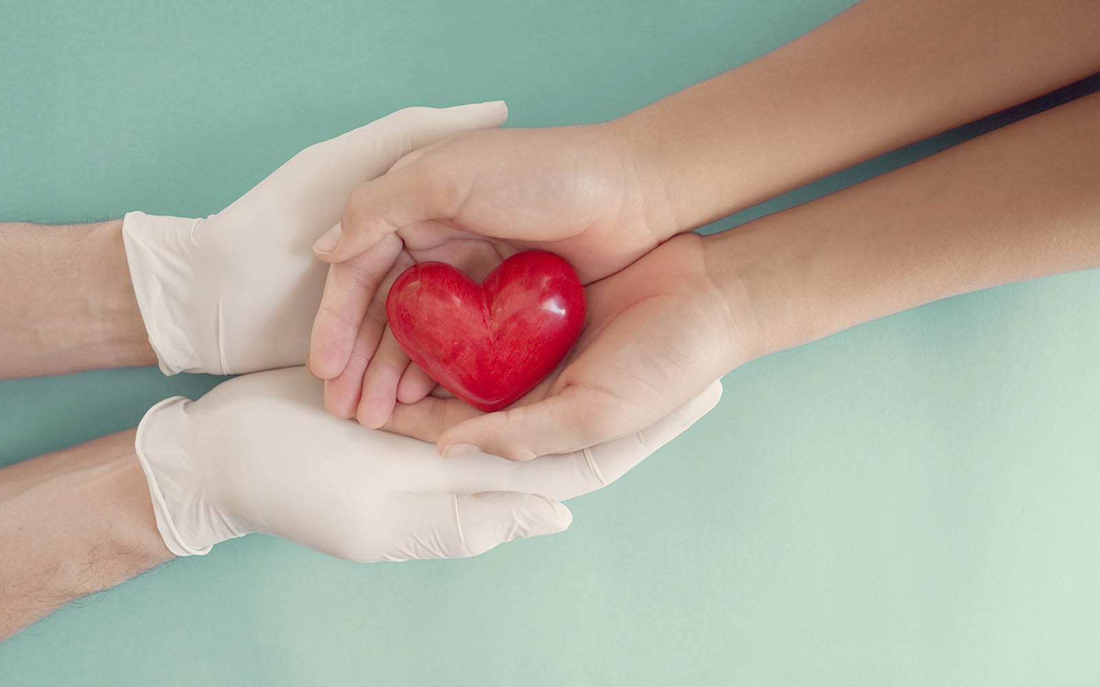 Doctor,Hands,With,Medical,Gloves,Holding,Child,Hands,And,Red