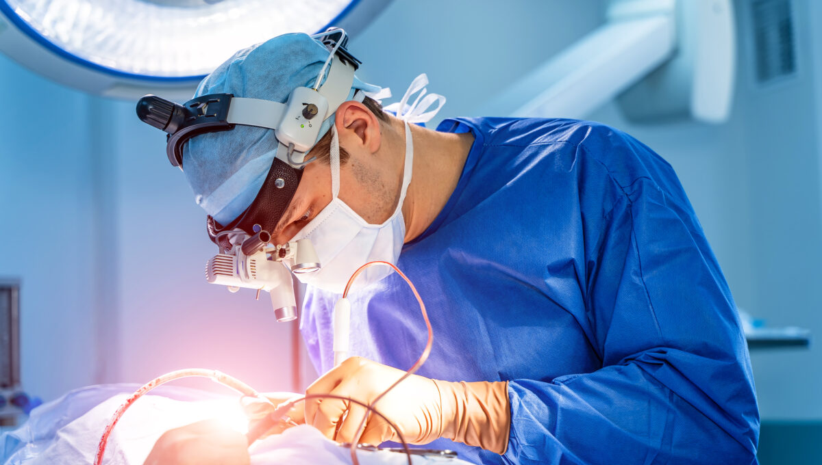 Surgeon,At,Work,In,Operating,Room.,Modern,Equipment,In,Operating