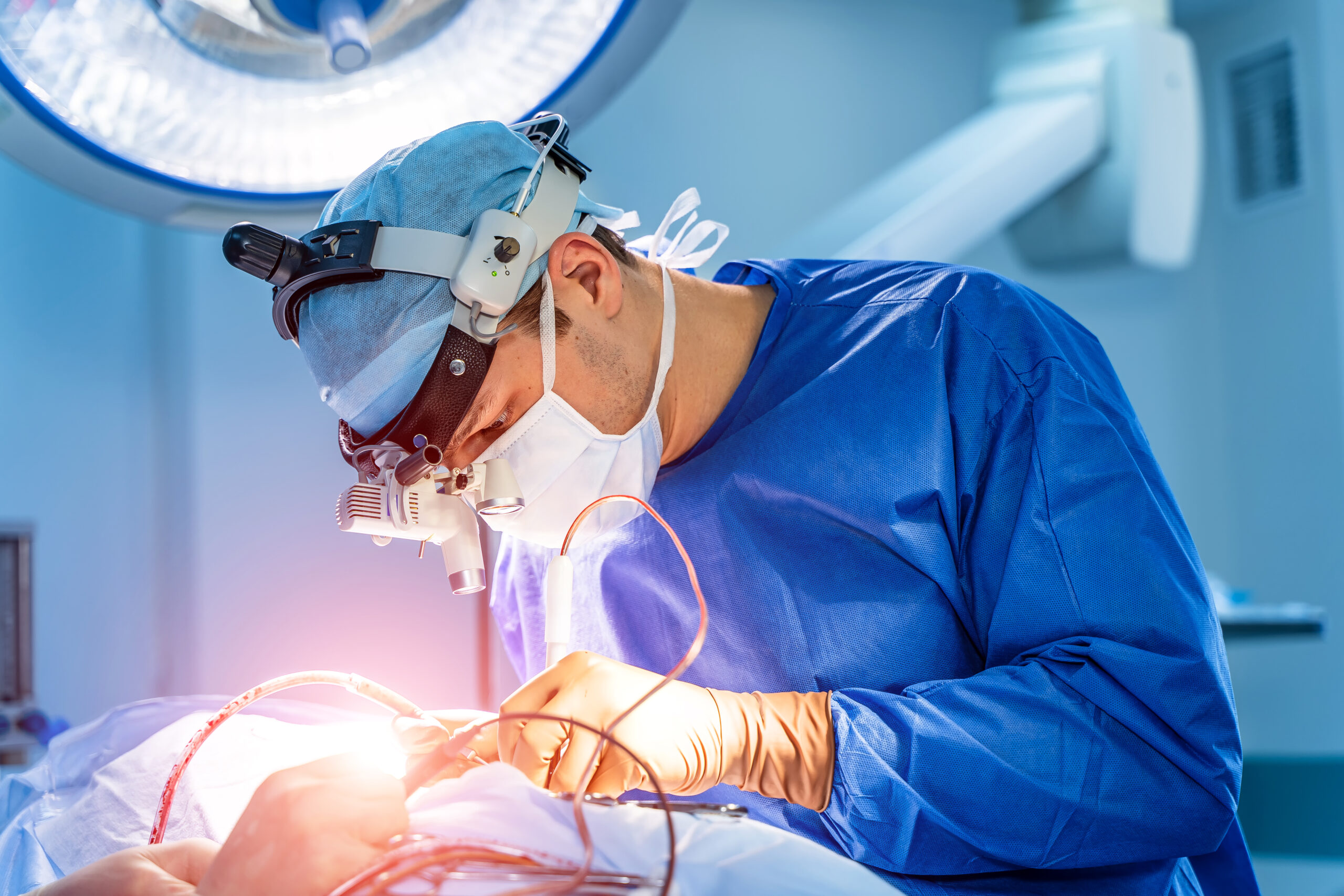 Surgeon,At,Work,In,Operating,Room.,Modern,Equipment,In,Operating