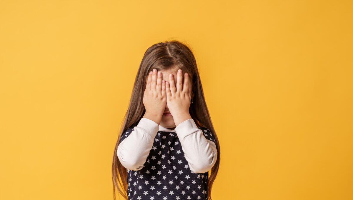 Shy,Child,Who,Is,Ashamed,Of,His,Bad,Behavior,Without