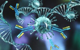 Virus,And,Antibodies,Close,Up,,Microorganism,,A,Microscopic,Organism,,Especially