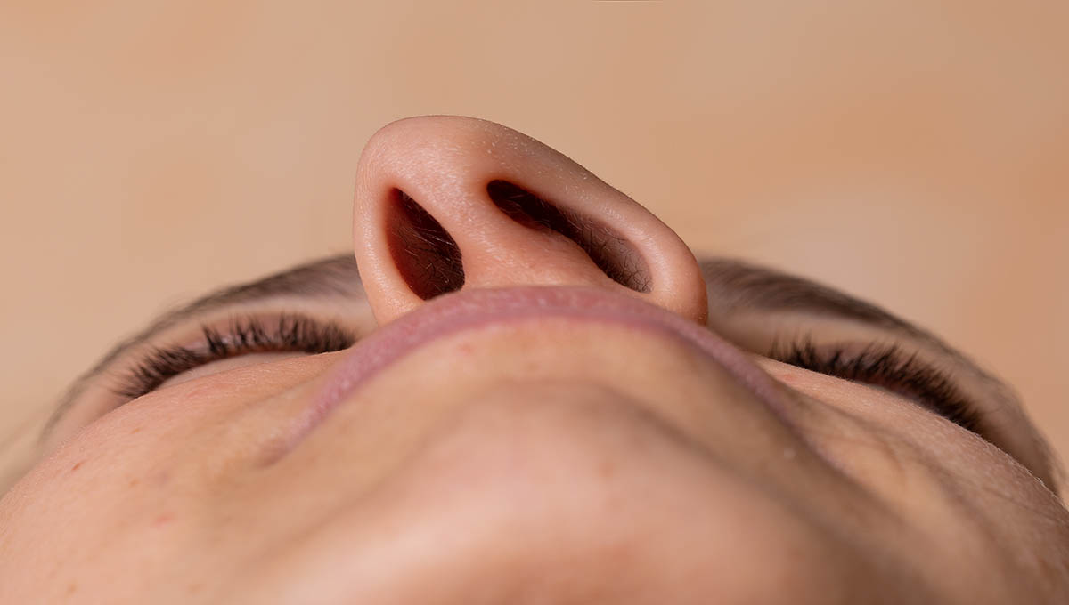 Girl,With,Strong,Deviation,Of,The,Nasal,Septum.,Corrective,Surgery,