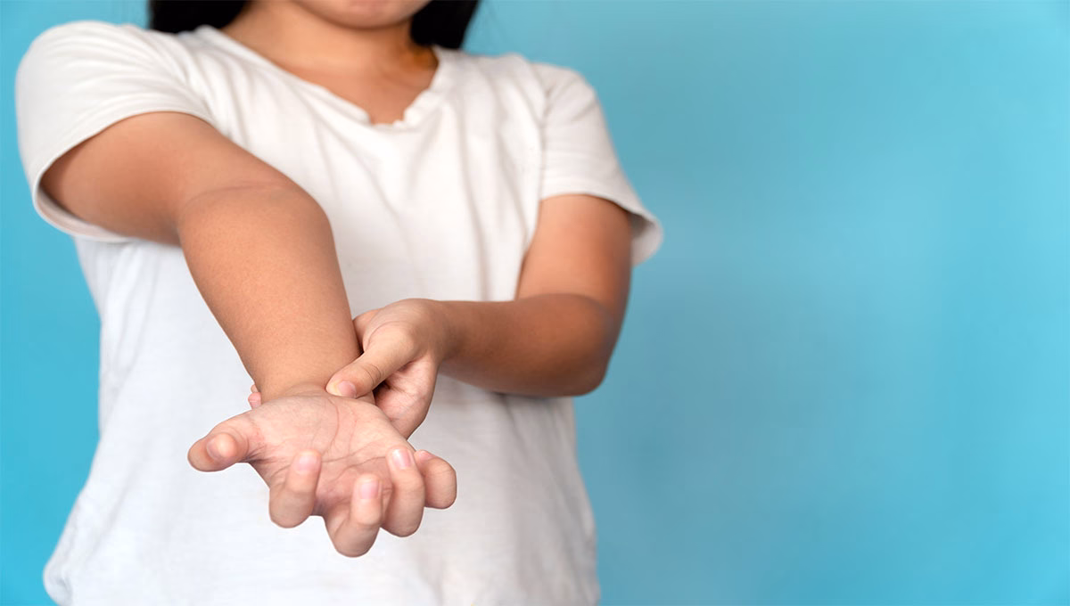Girl,In,White,Shirt,Use,Your,Hand,To,Press,Your