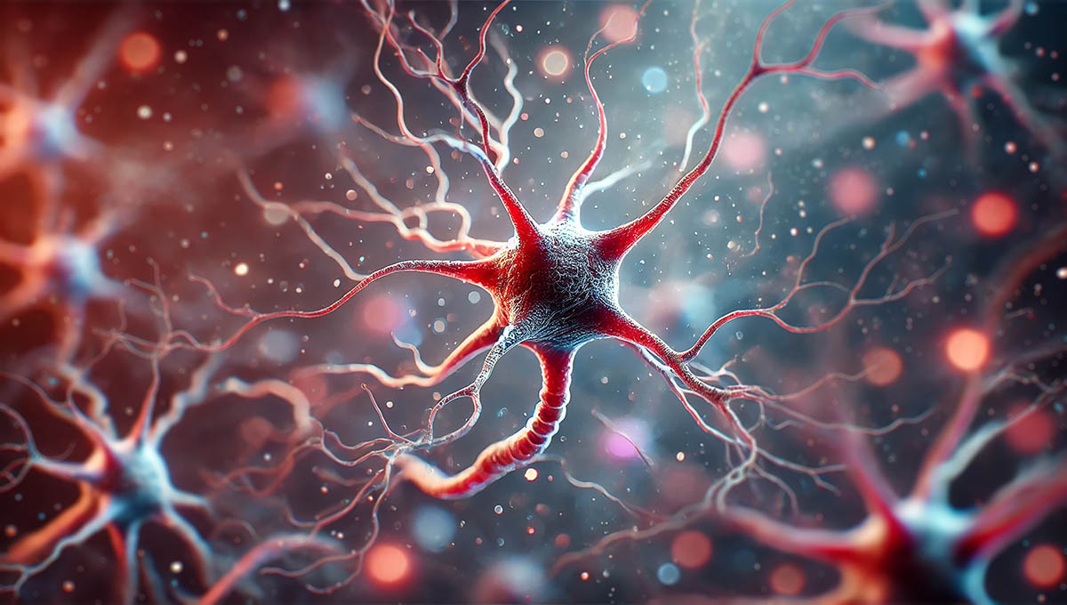 Illustration,Of,Neurons,,Highlighting,Their,Complex,Structure,With,Dendrites,And