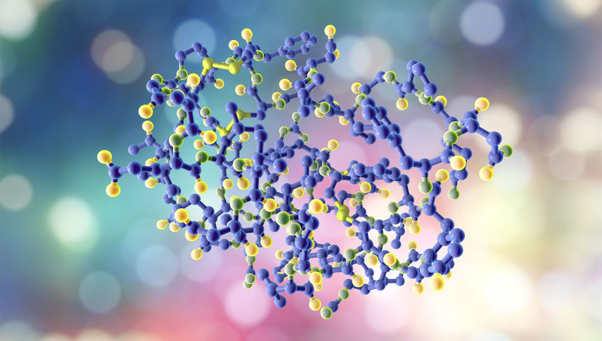 Insulin Like,Growth,Factor,Igf,,Molecular,Model,,3d,Illustration.,Igf,Is