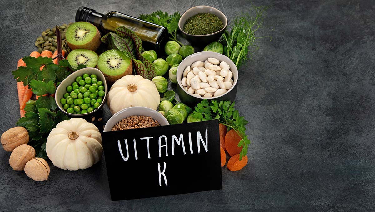 Foods,High,In,Vitamin,K,On,Dark,Background.,Healthy,Diet