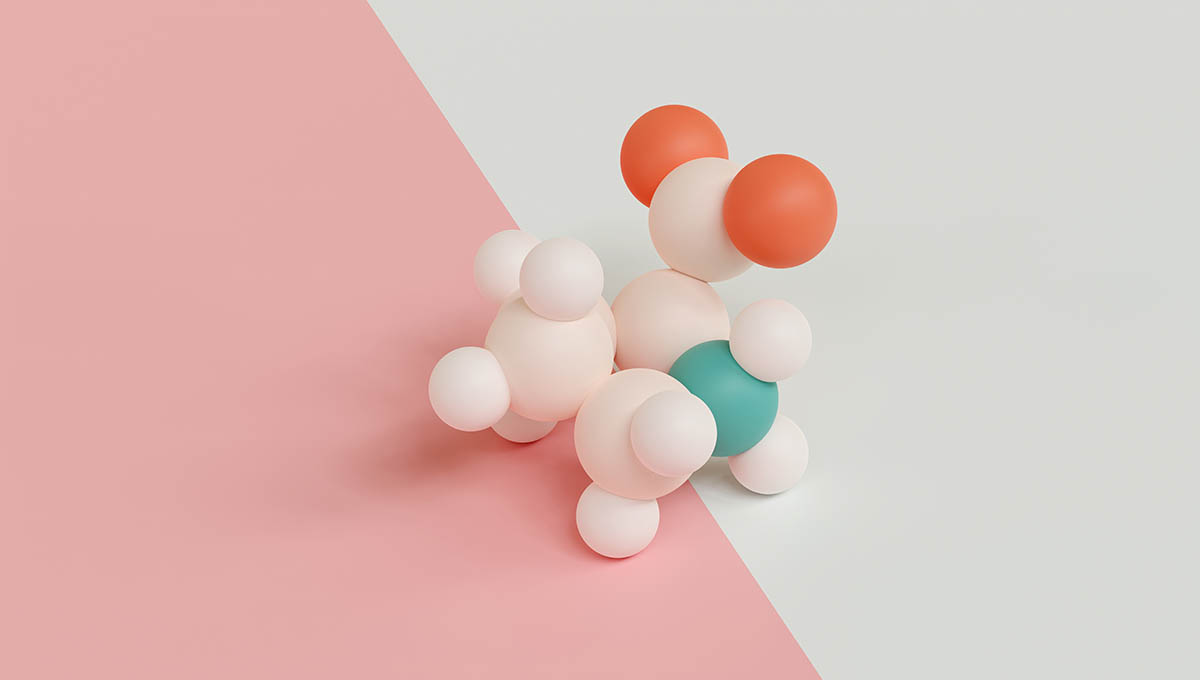 Proline,(l Proline,,Pro),Amino,Acid,Molecule.,3d,Rendering.,Atoms,Shown