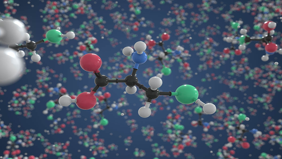 Molecule,Of,Selenocysteine,,Ball And Stick,Molecular,Model.,Scientific,3d,Rendering