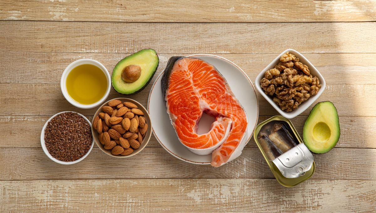 Food,Sources,Of,Unsaturated,Fatty,Acids,,Omega,3,And,Vitamin