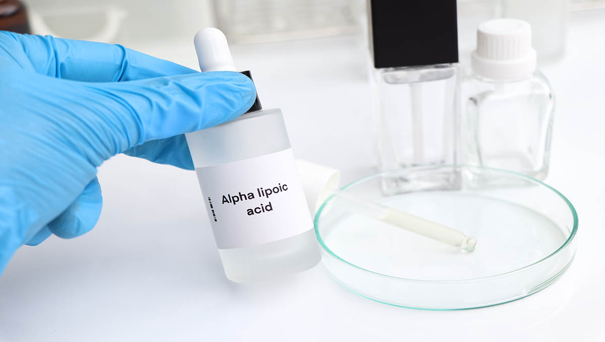 Alpha,Lipoic,Acid,In,A,Bottle,,Chemical,Ingredient,In,Beauty