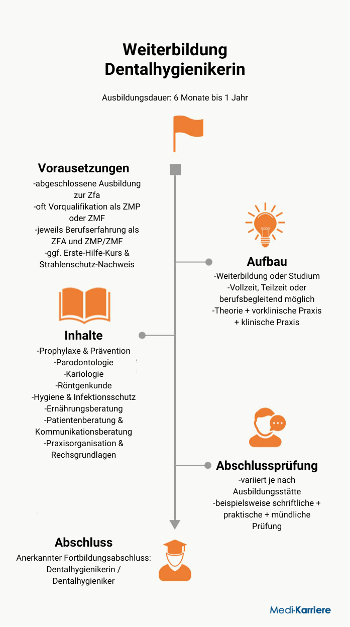 Dentalhygienikerin Infografik